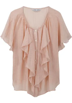 Airy Check Top