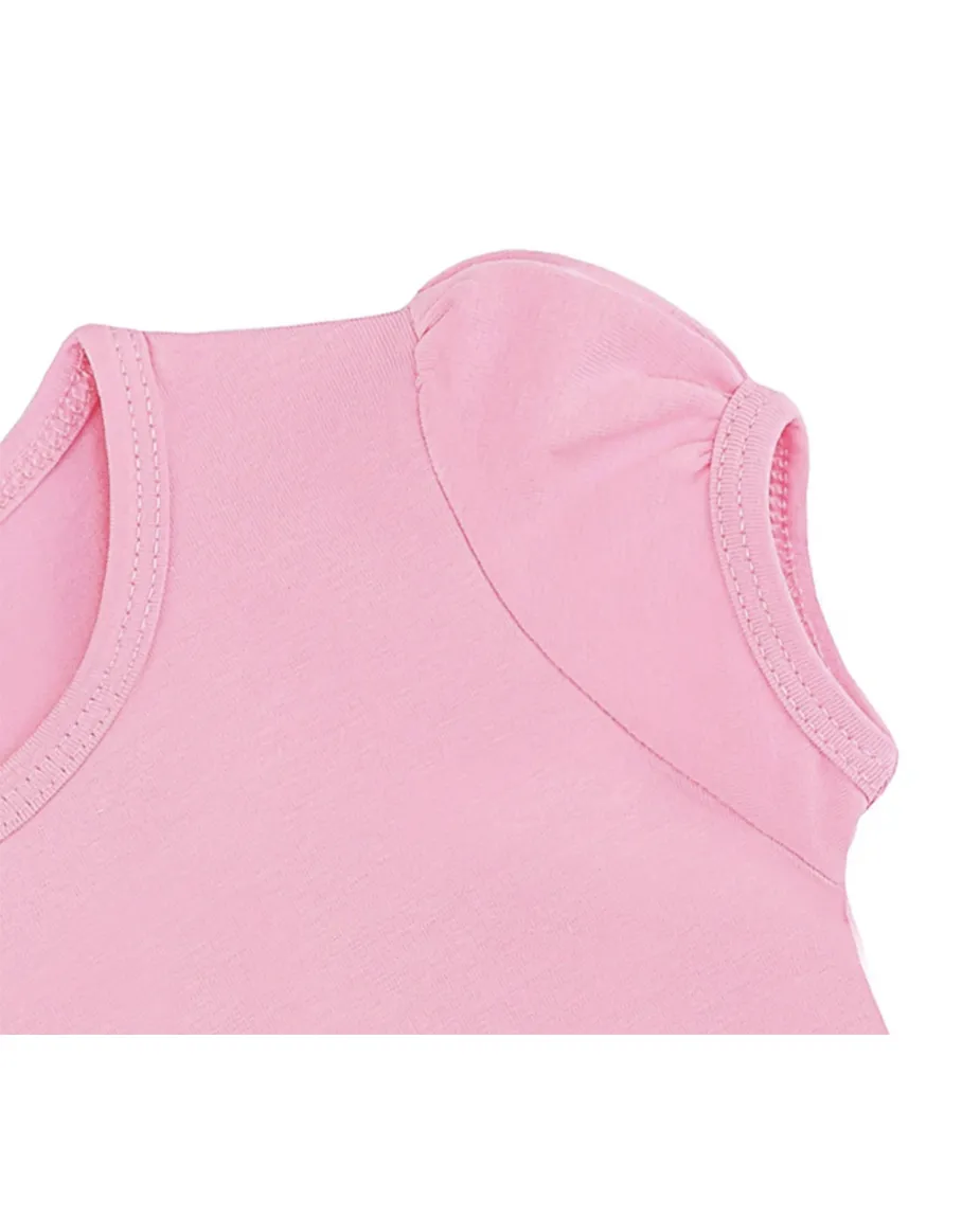 Big Girls Cotton Puff Sleeve Basic Crewneck T-Shirt
