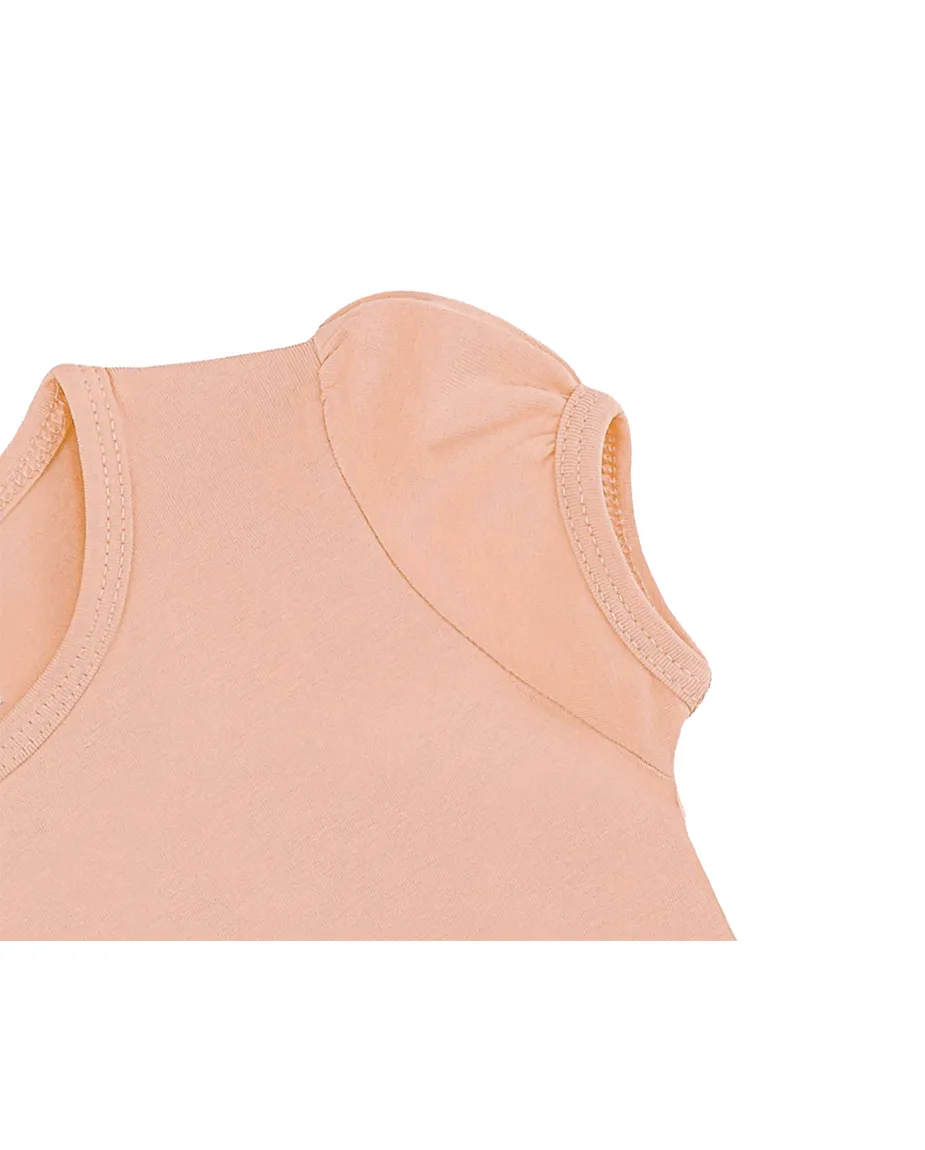 Big Girls Cotton Puff Sleeve Basic Crewneck T-Shirt