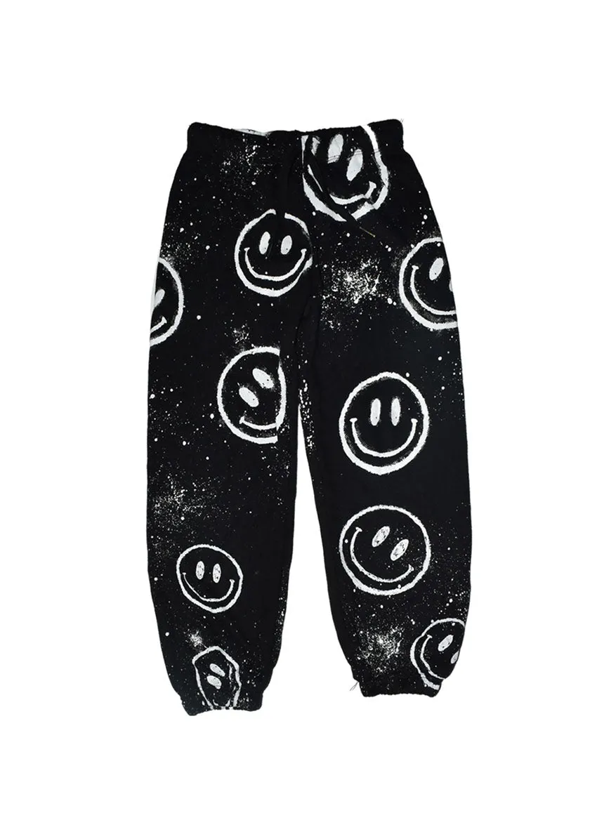 *Black Smile Splatter Sweatpant*