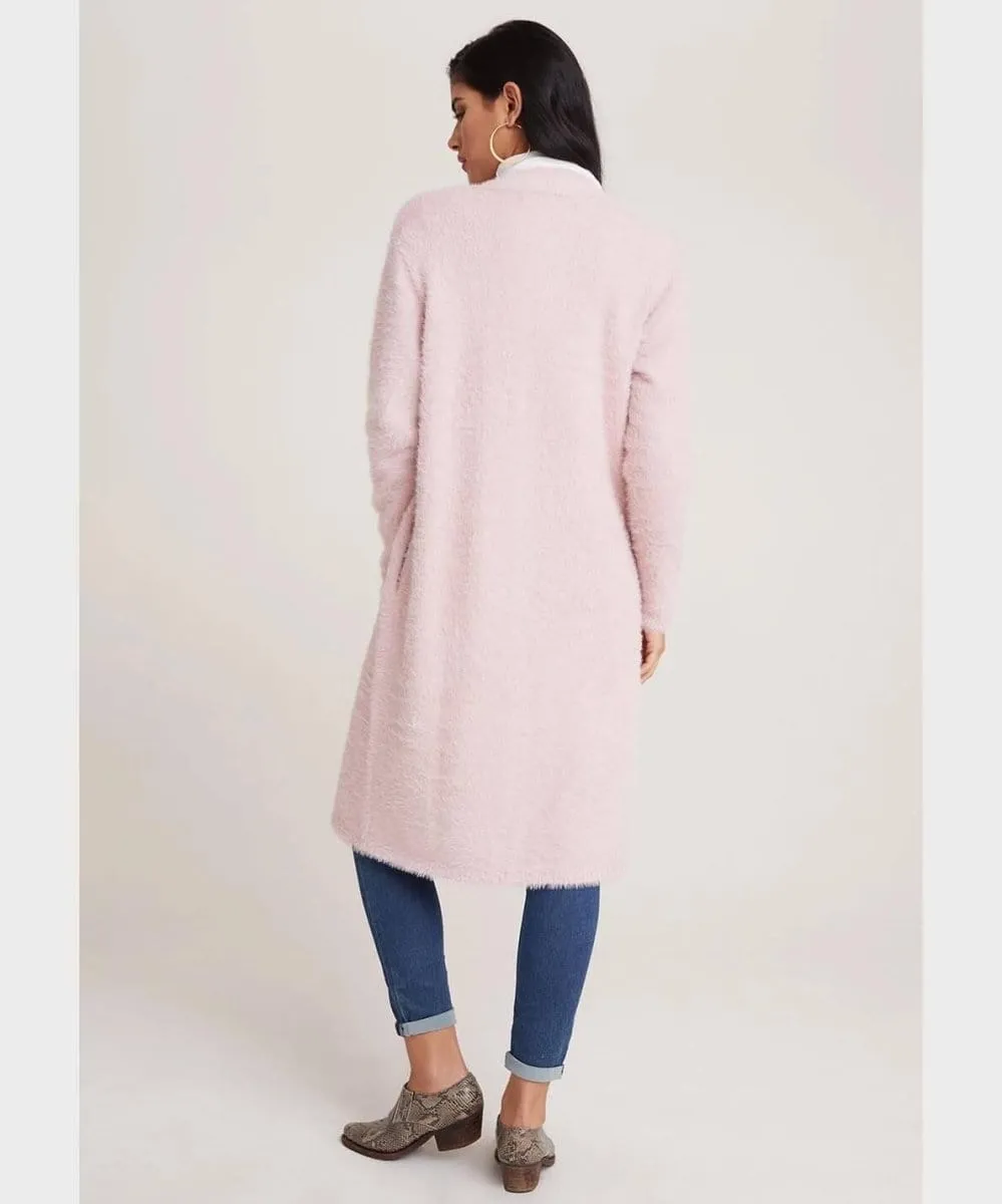 Cardi Coat with Pockets Rose