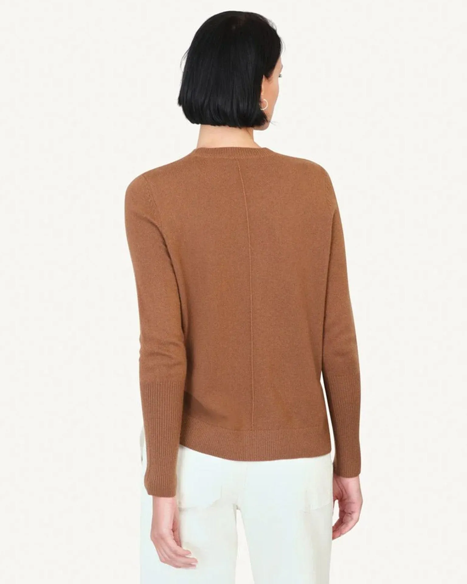 Chase Cashmere Crewneck in Maple