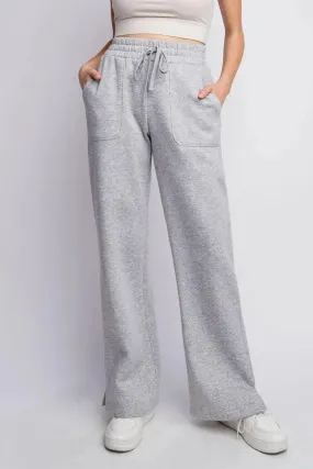 Chic Drawstring Straight Leg Slit Sweatpants for All Sizes