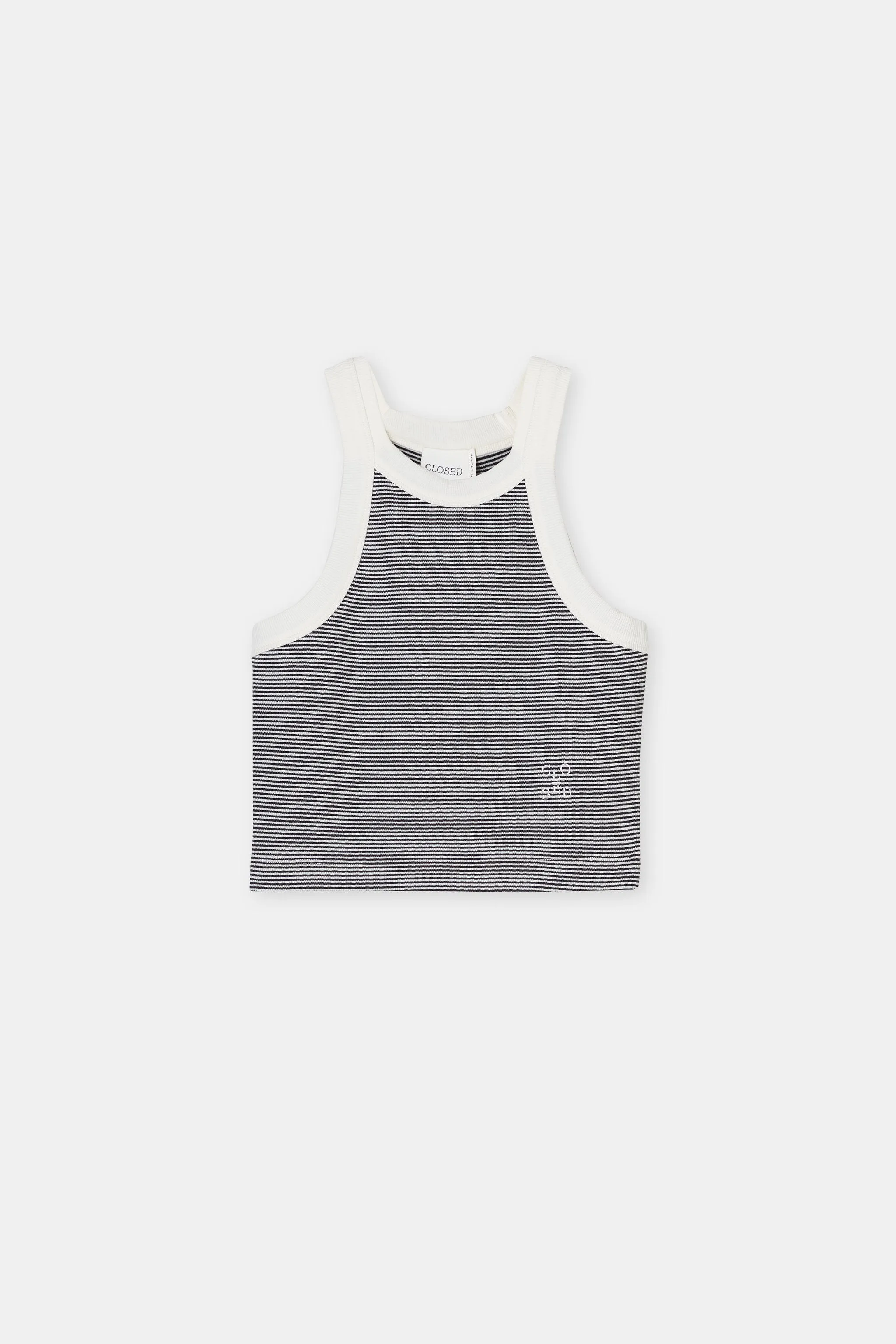 CLOSED WOMENS CROPPED RACER TOP - 2 COLORS