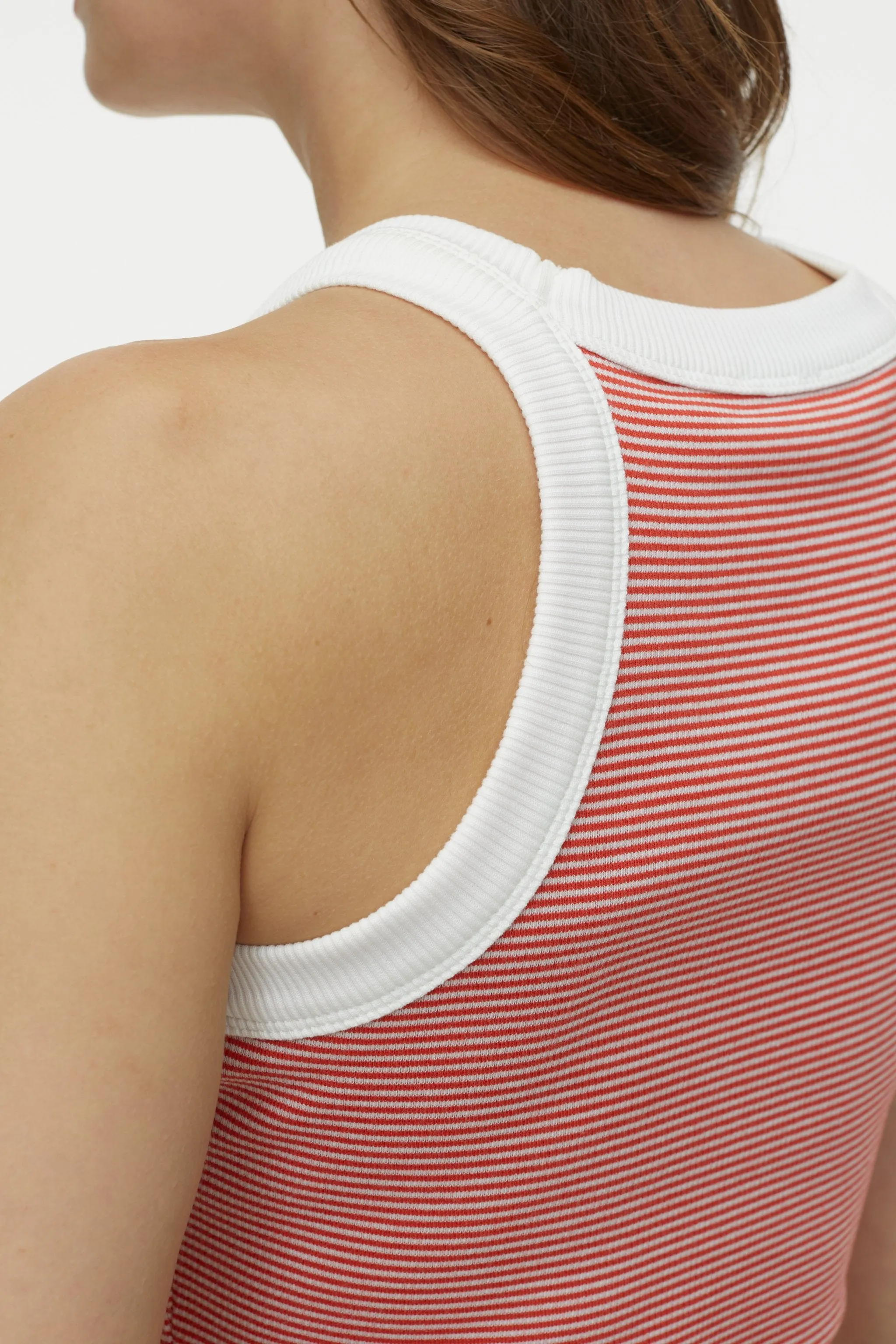 CLOSED WOMENS CROPPED RACER TOP - 2 COLORS