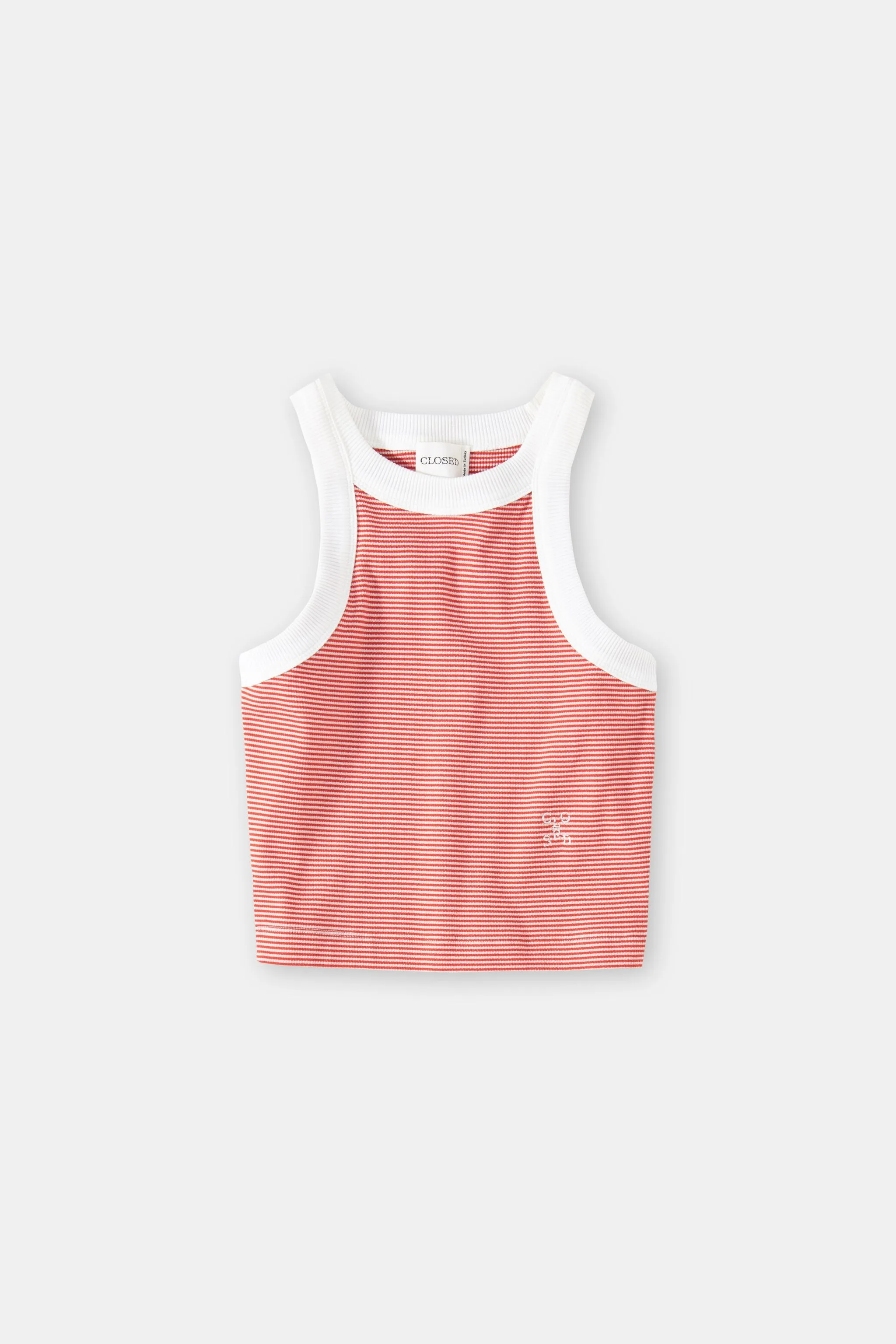 CLOSED WOMENS CROPPED RACER TOP - 2 COLORS