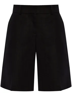 concealed-fastening knee-length shorts