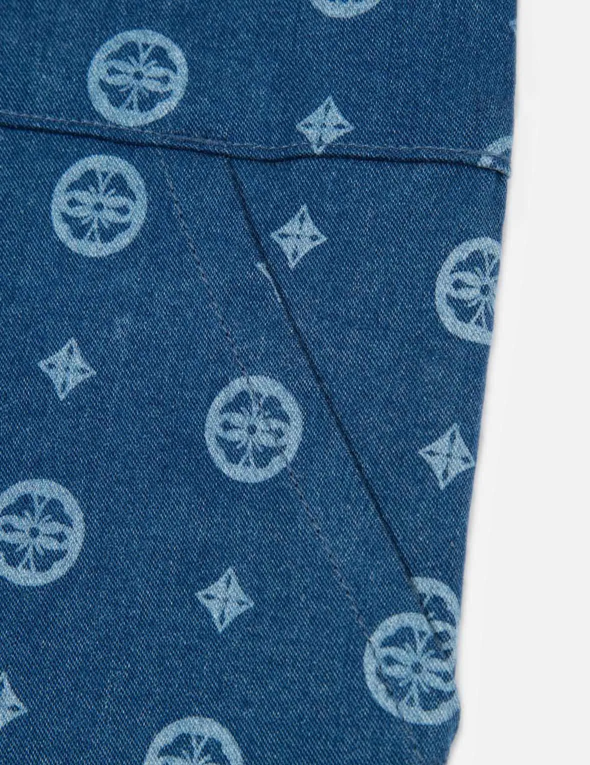 Daruma and Seagull Print Sweatpants