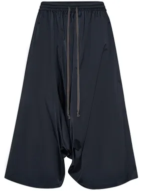 Drop Crotch Cropped Pant (Black)