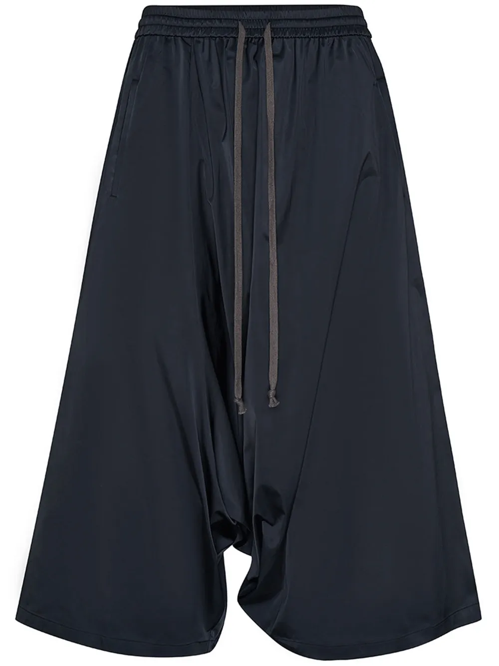 Drop Crotch Cropped Pant (Black)