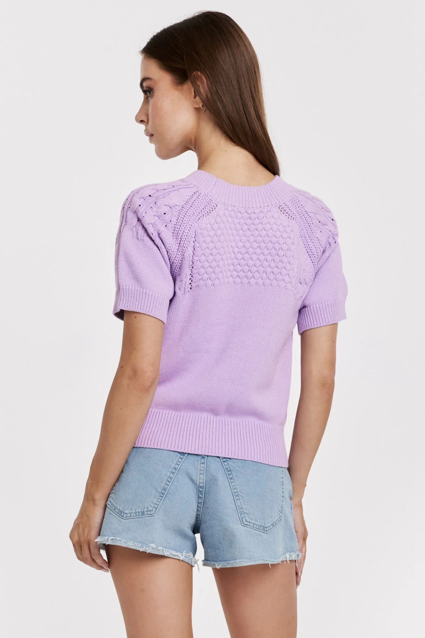 ELSIE TOP DEWY IRIS CROCHET