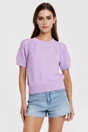 ELSIE TOP DEWY IRIS CROCHET