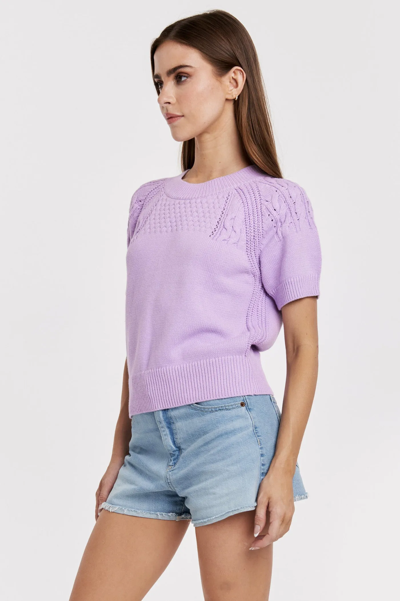 ELSIE TOP DEWY IRIS CROCHET