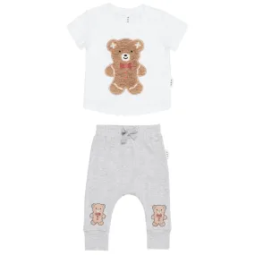 FUZZY GINGERBREAD TSHIRT AND PANTS SET