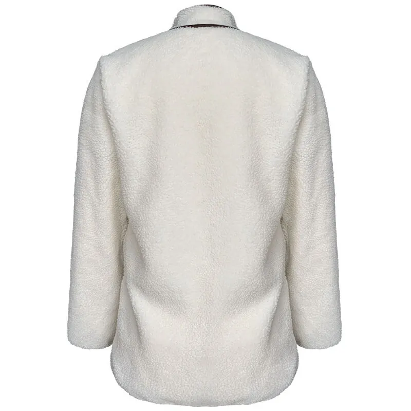 Fuzzy Turtleneck Warm Cardigan