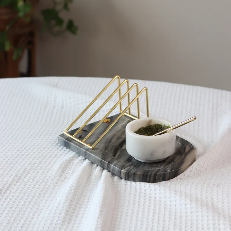 Grey marble Breakfast Tray