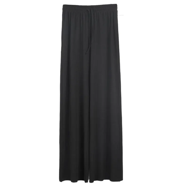 Ice Silk Wide Leg Trousers For Women