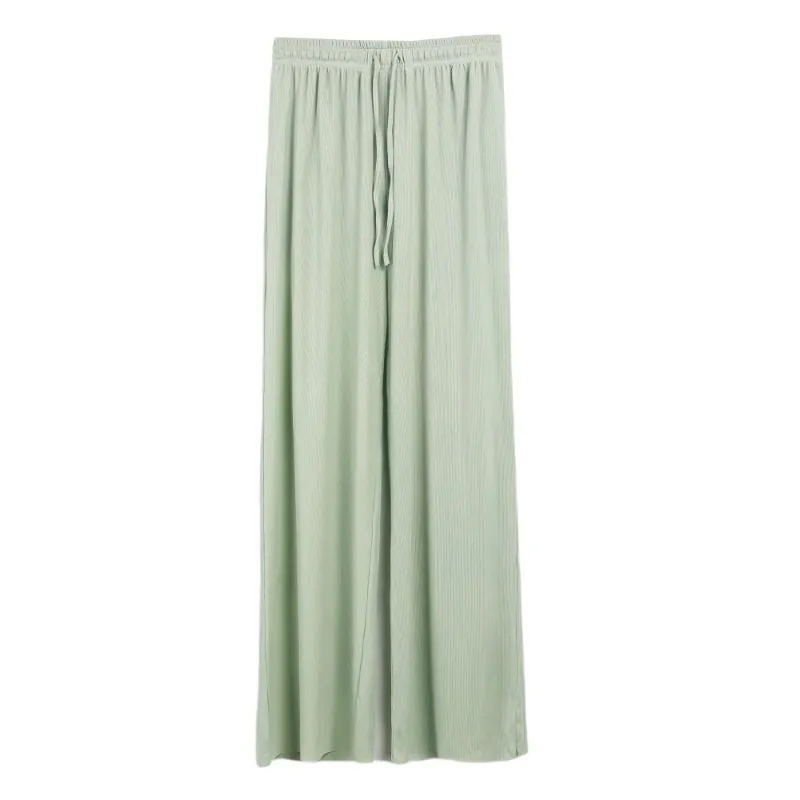 Ice Silk Wide Leg Trousers For Women