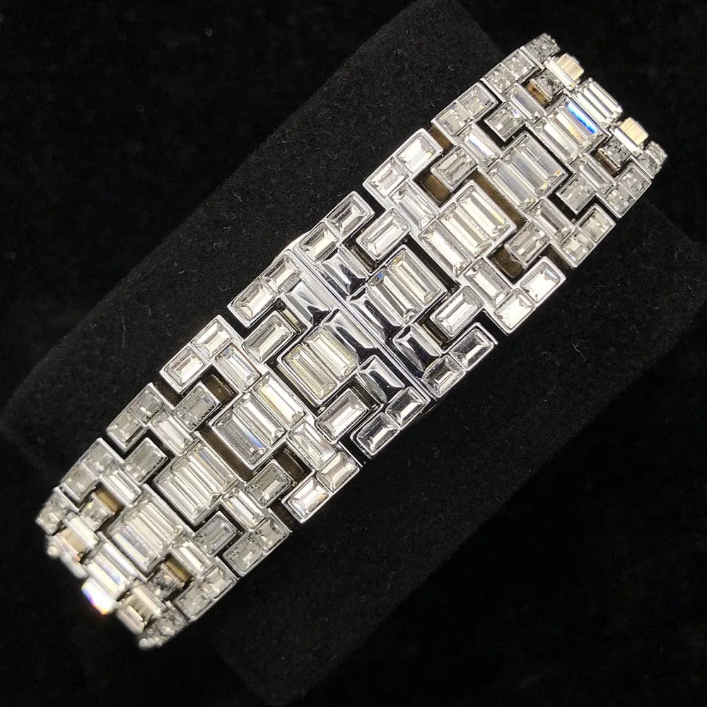 Iced Men's Mechanical Baguette Watch