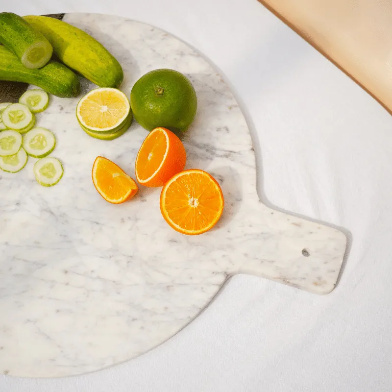 Marble and Wood XL Platter
