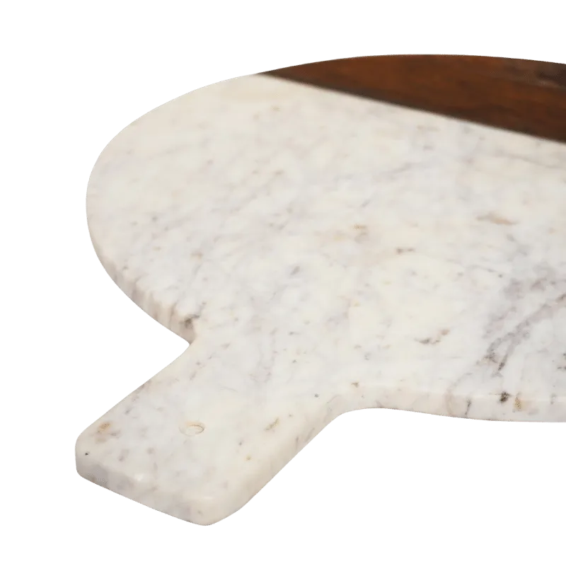 Marble and Wood XL Platter