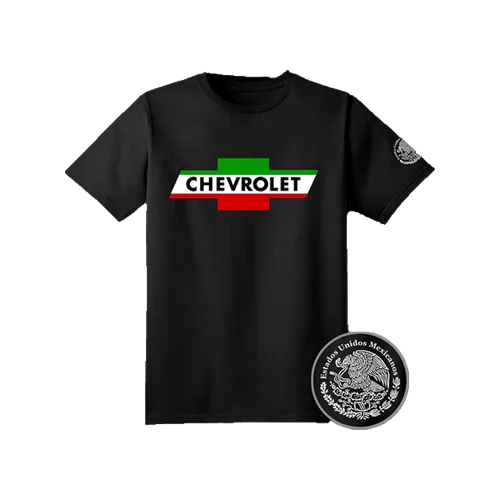 Mexican Flag Vintage Chevrolet Logo T-Shirt