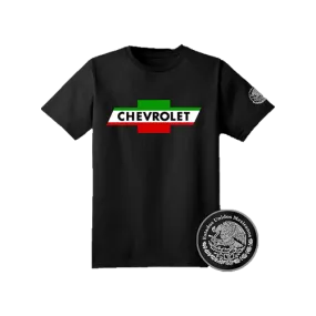 Mexican Flag Vintage Chevrolet Logo T-Shirt