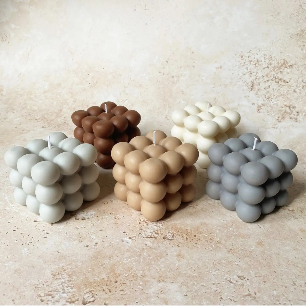 Minimal Bubble Candle