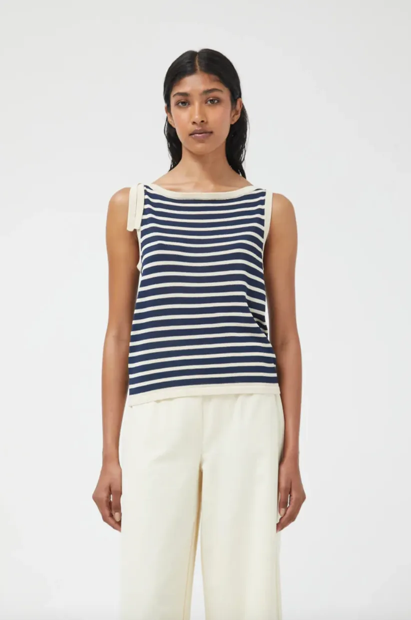 Nautical Stripe Knit Tank Top