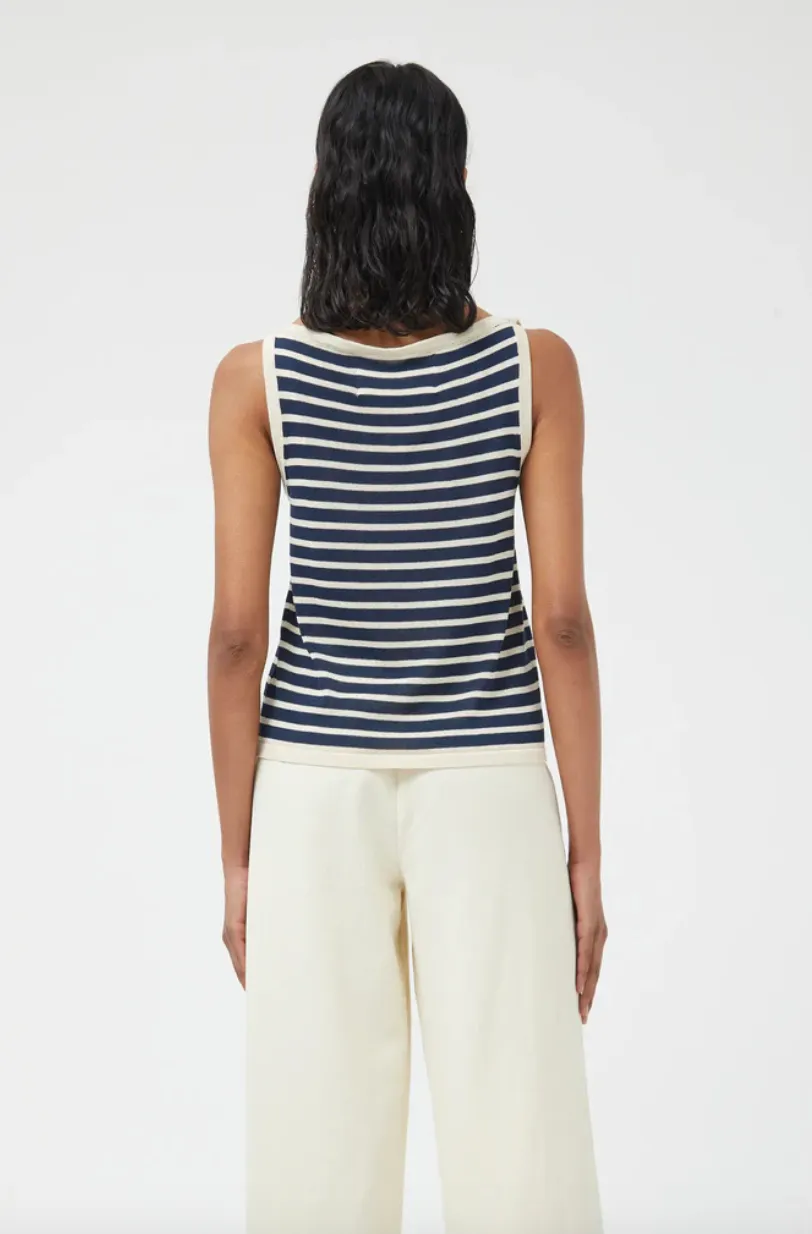 Nautical Stripe Knit Tank Top