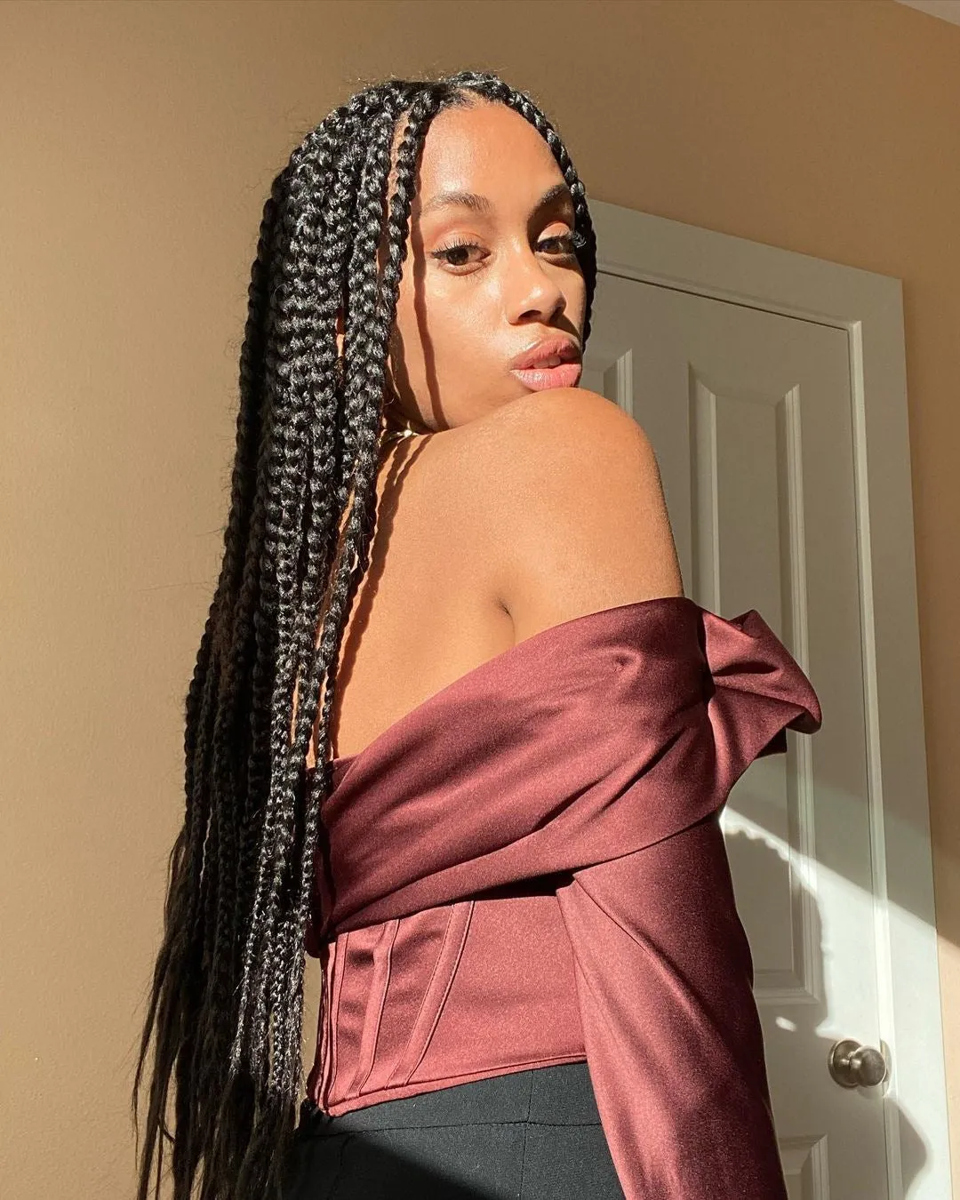 Off Shoulder One Neck Long Sleeve Top