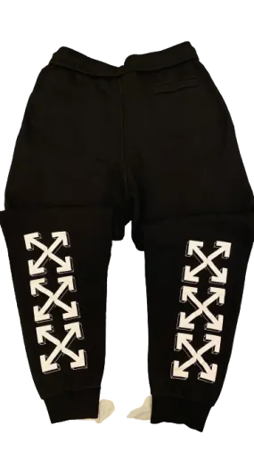 Off white Basic outline SWEATPANTS Black