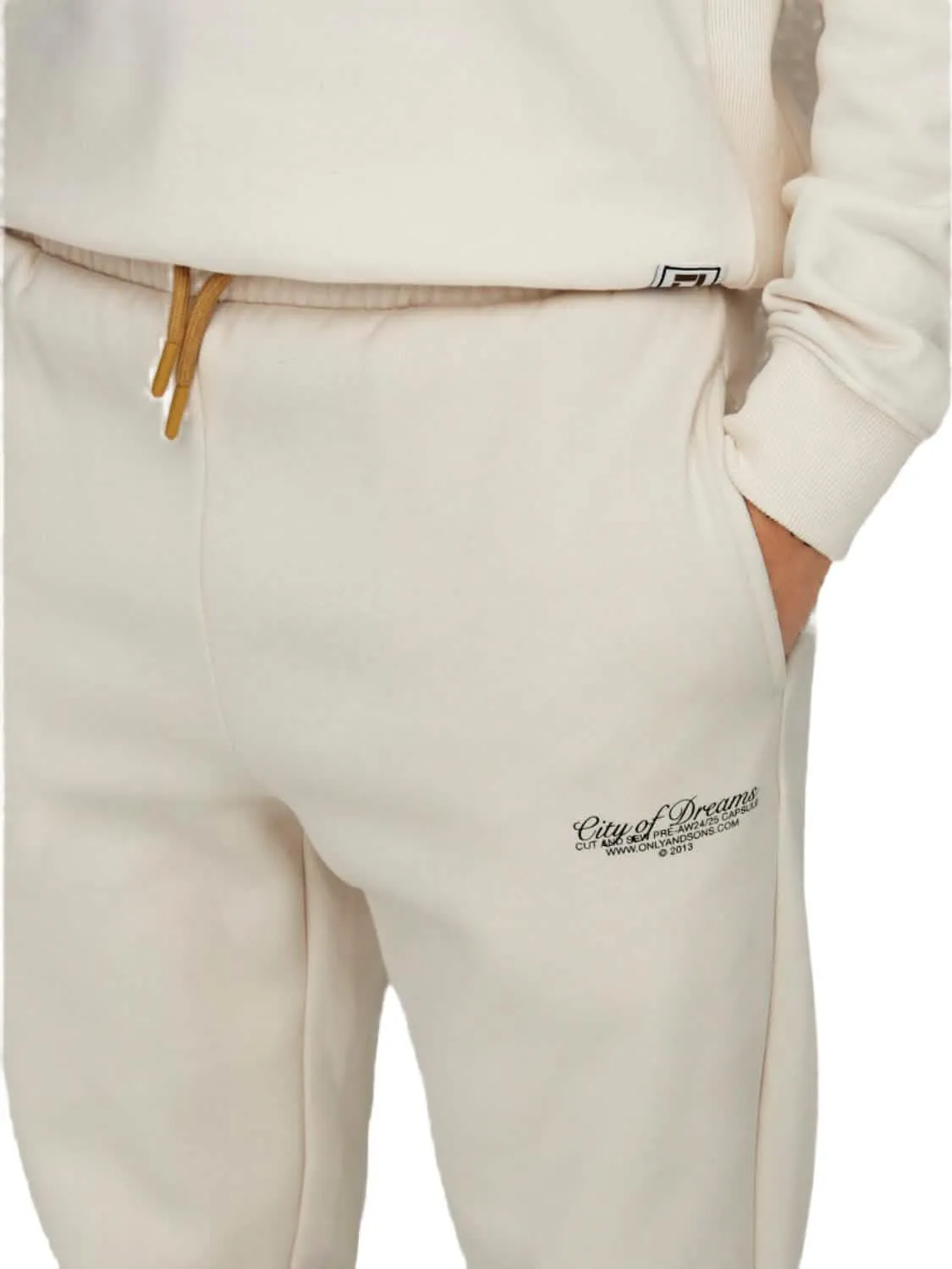 Only & Sons Riley Joggingbroek Offwhite