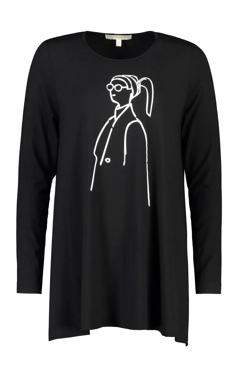 Paula Ryan Relaxed Swing Tunic With Print - Relaxed