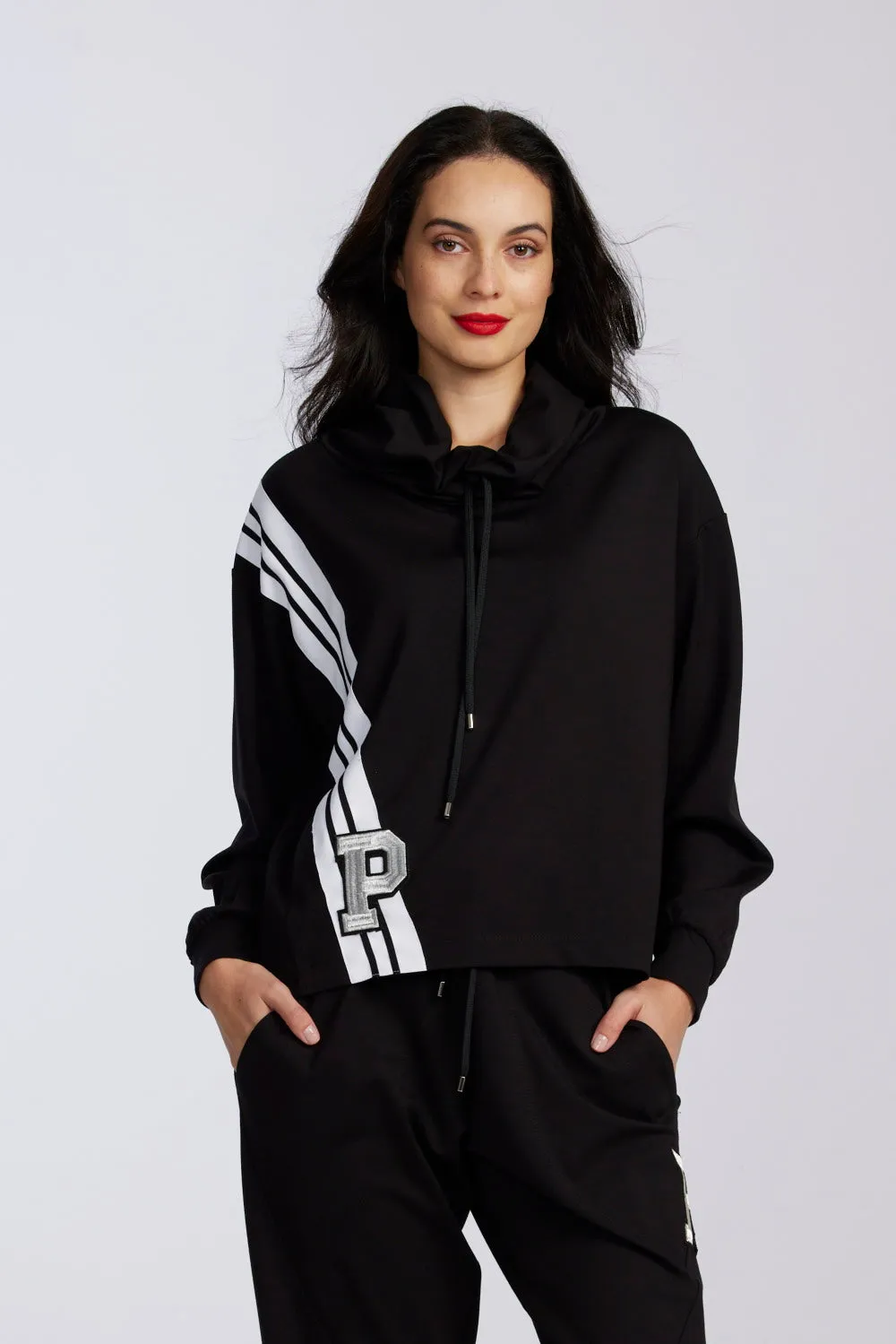 Paula Ryan Roma Cowl Neck Sweater - Black