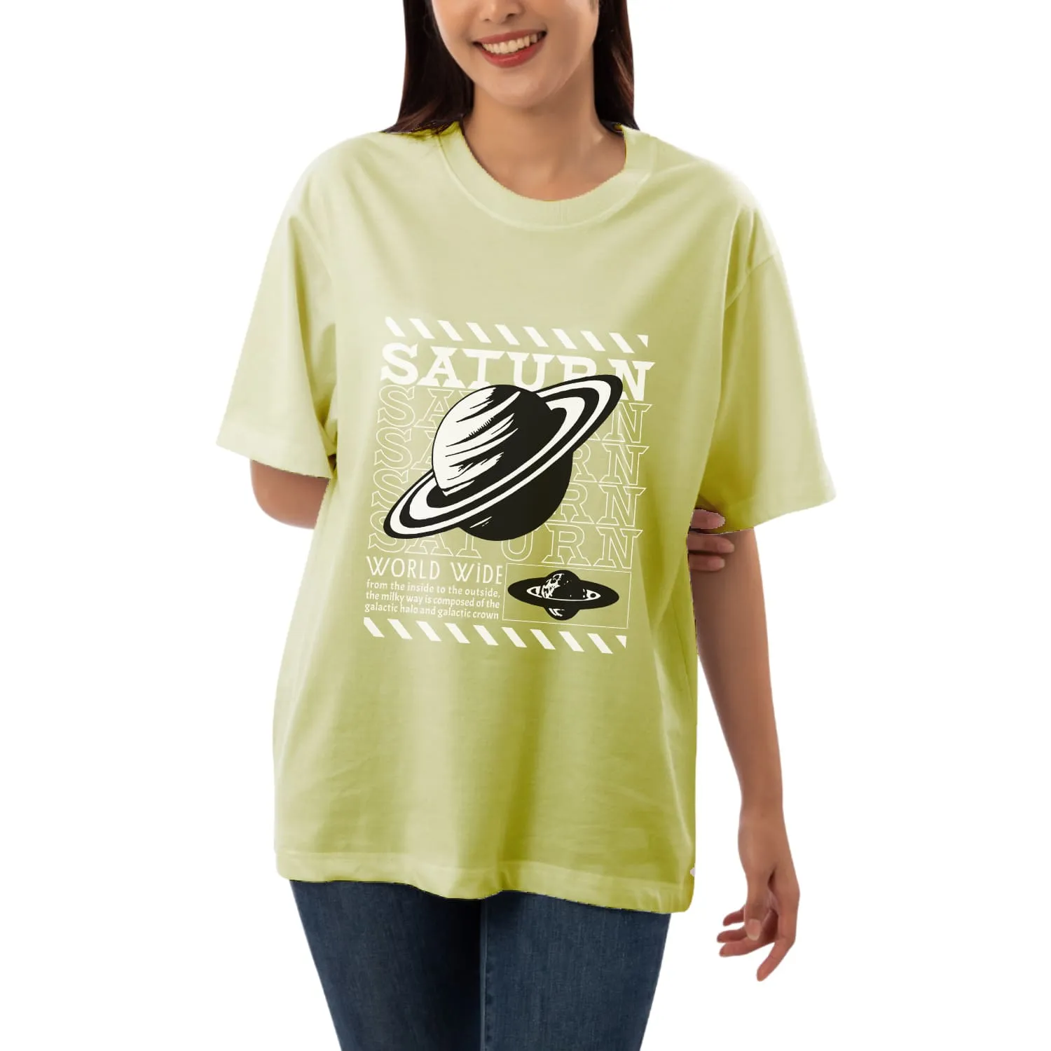 Saturn Womens Oversized T-shirt