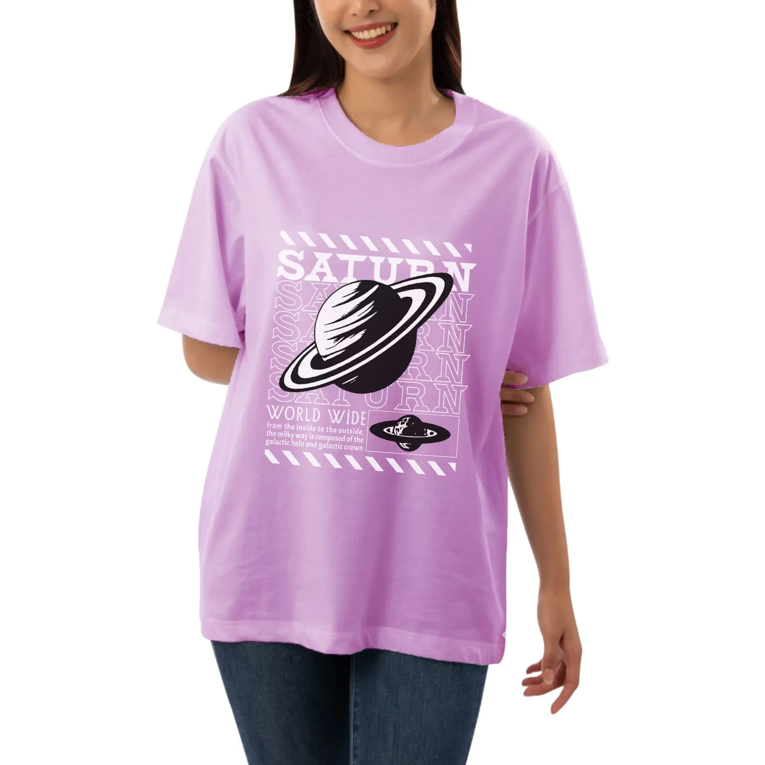 Saturn Womens Oversized T-shirt