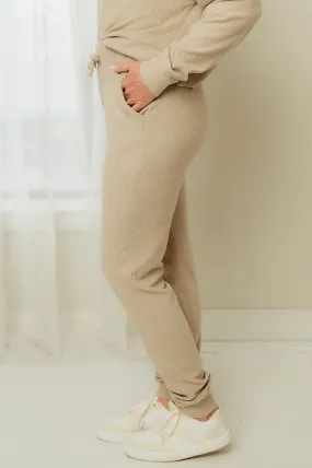Soft Brushed Rib Sweatpants