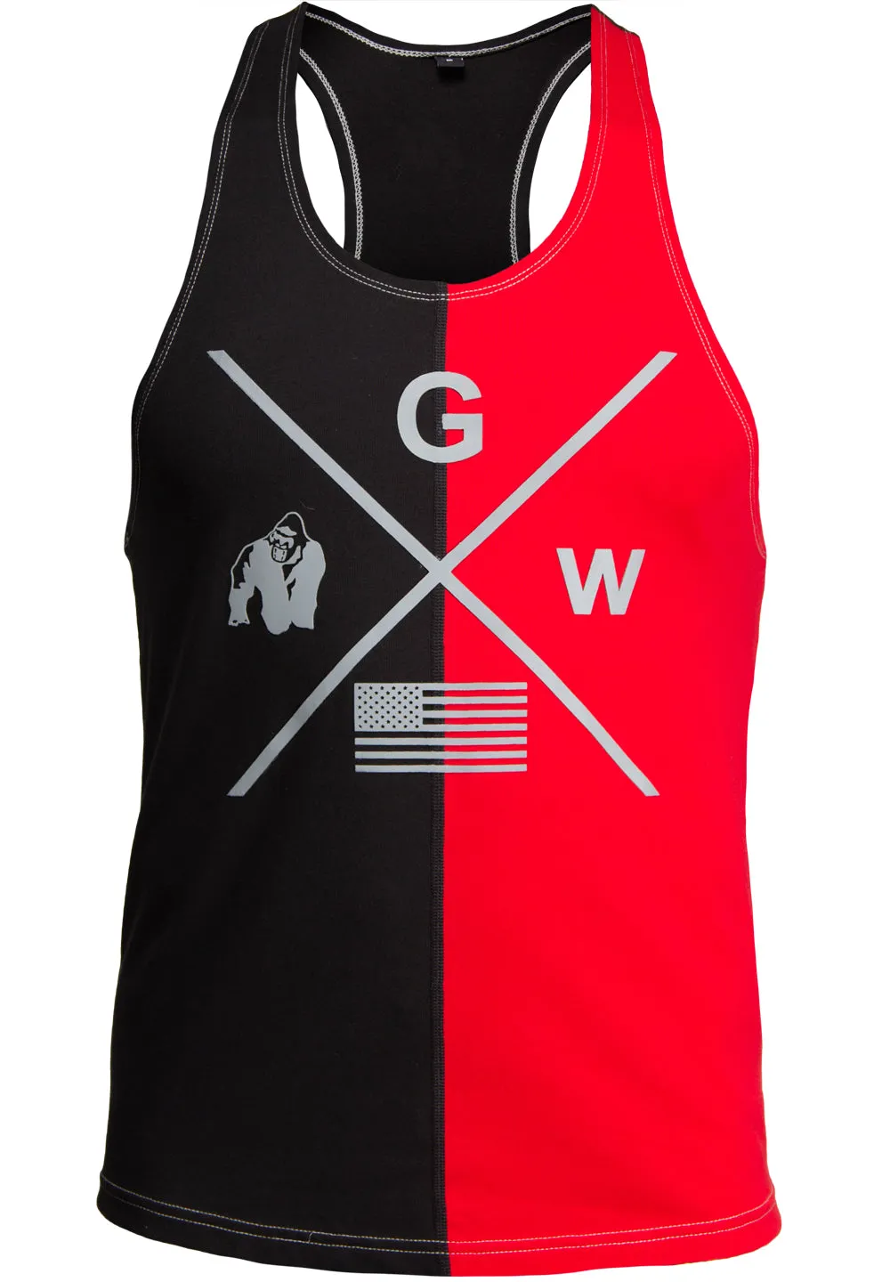 Sterling Stringer Tank Top - Black/Red
