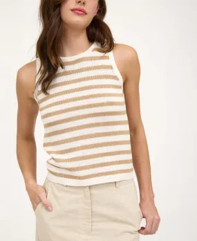 Tati Striped Tank - Khaki