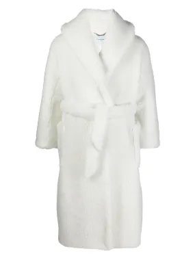 teddy-texture bathrobe