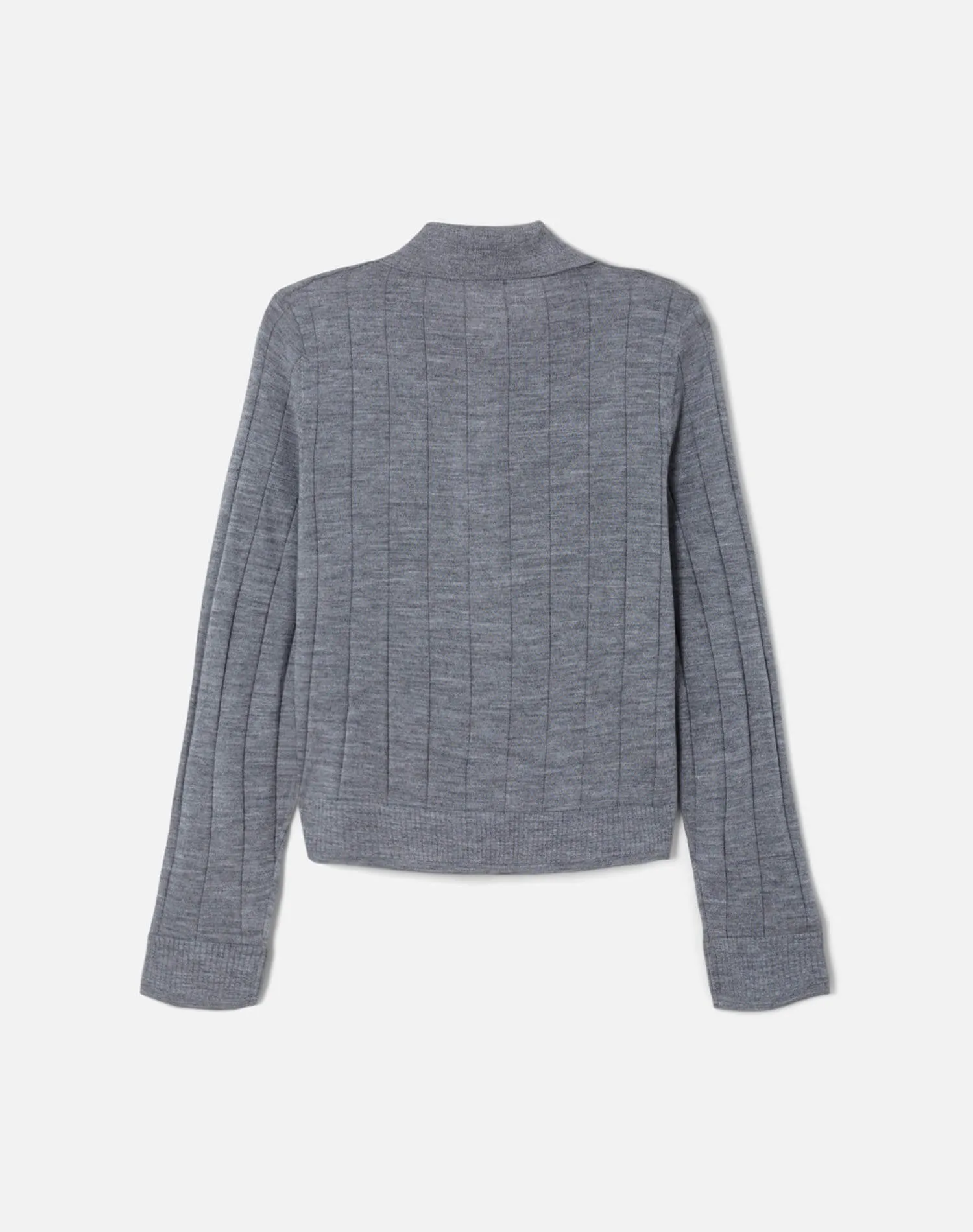The Caroline Rib Cardi - Anthracite