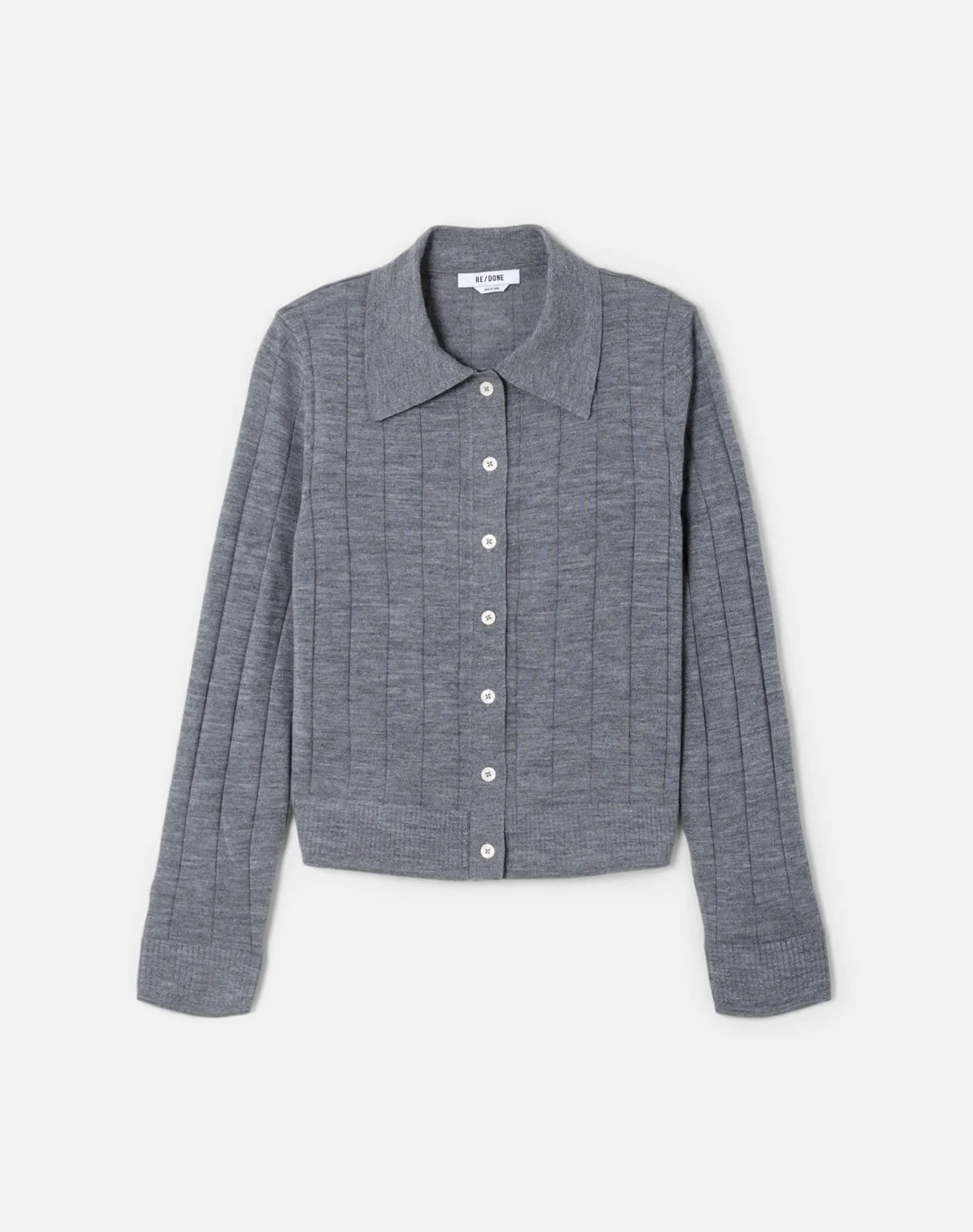 The Caroline Rib Cardi - Anthracite