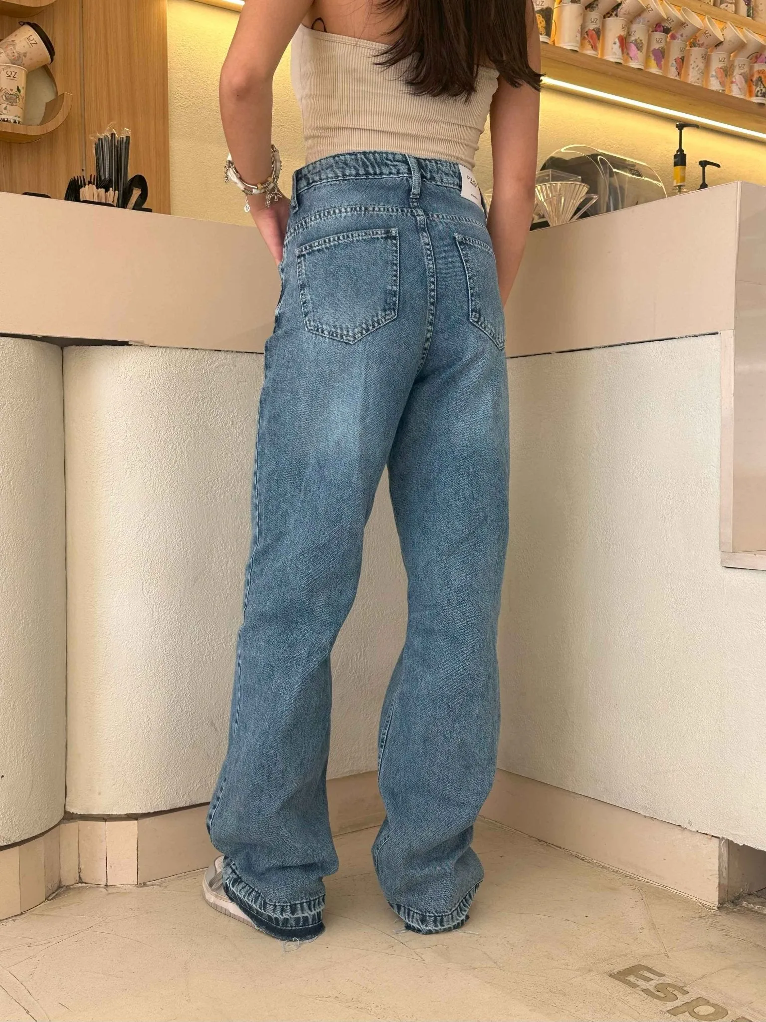 The Double Take Straight Leg - Medium Acid Wash Jeans.