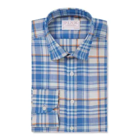 Thomas Pink Classic Fit Smart Casual Chambray Melange Shirt