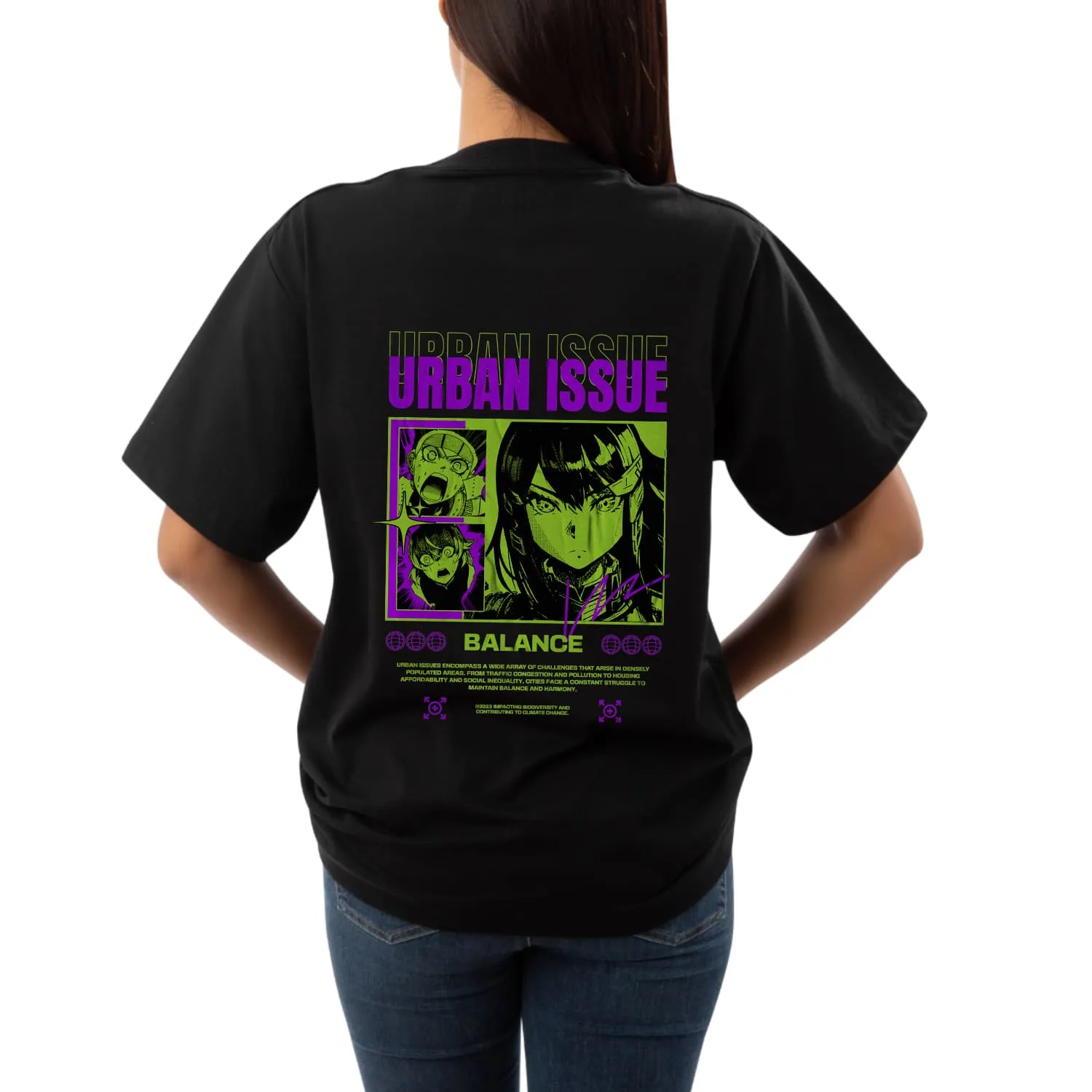 Urban issue Womens Oversized T-shirt