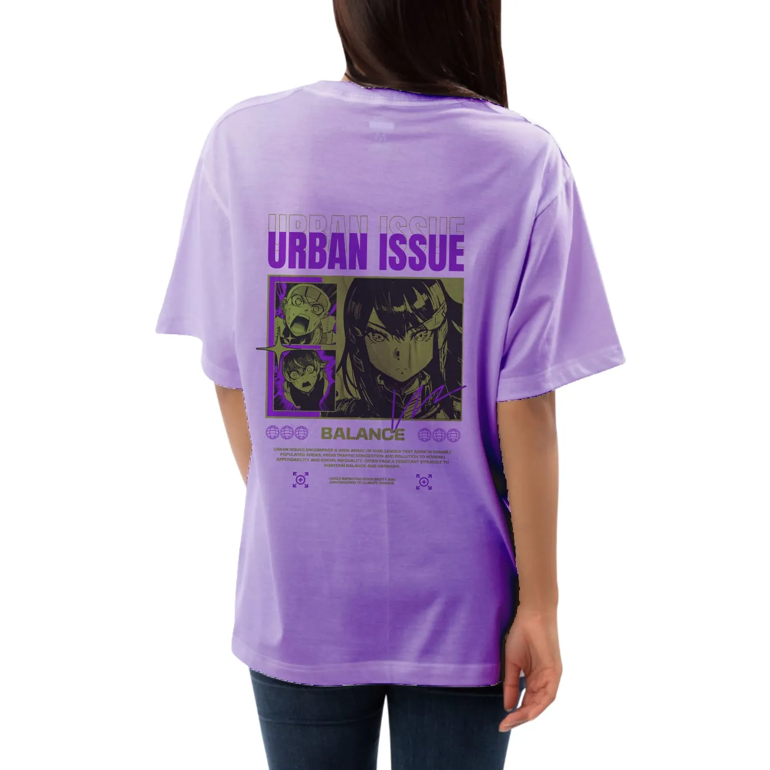 Urban issue Womens Oversized T-shirt