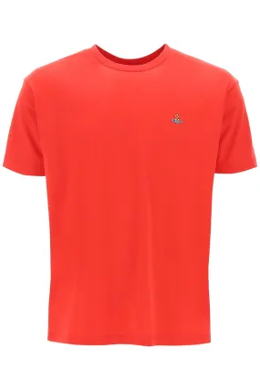 Vivienne westwood classic t-shirt with orb logo 3G010013J001MGO RED