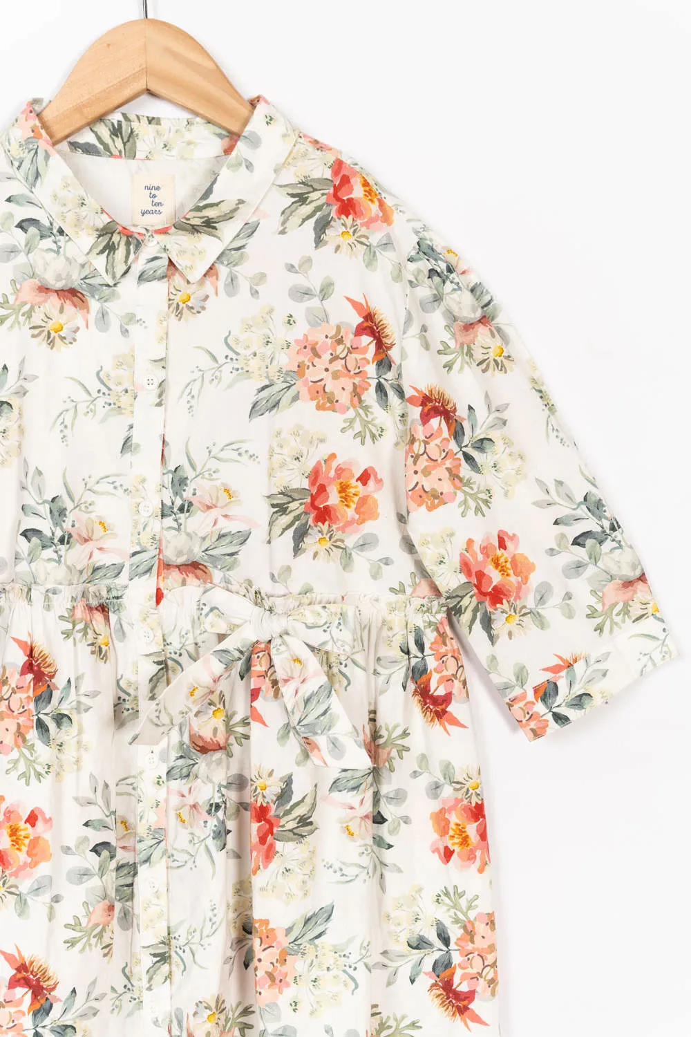 White Floral Dress