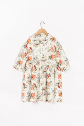 White Floral Dress